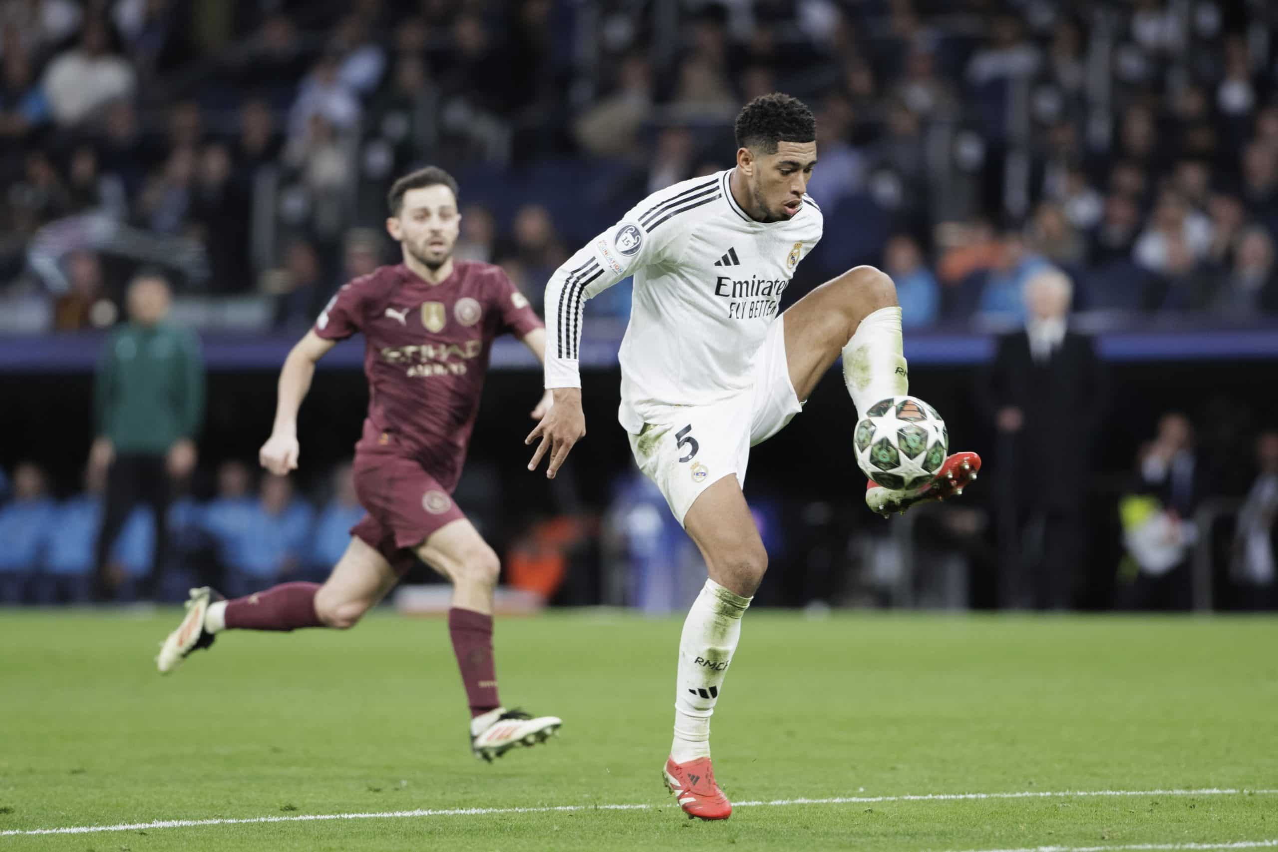 Le milieu du Real Madrid Jude Bellingham lors du match face à Manchester City.