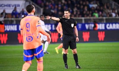 Jérémy Stinat au centre d'une polémique lors d'AJA-OM.