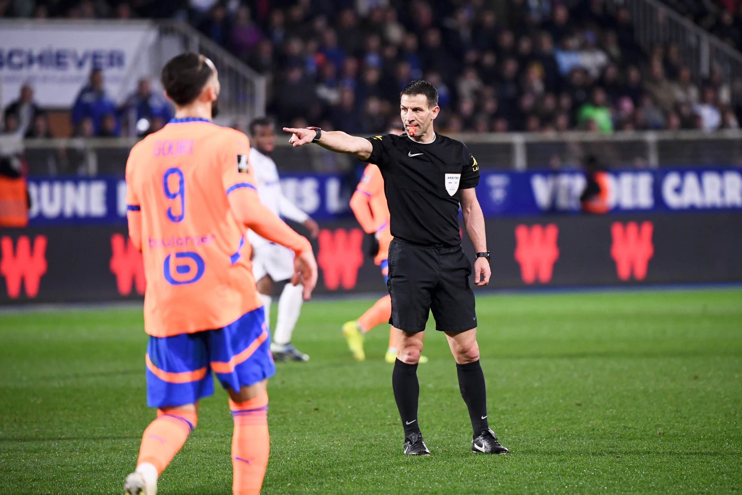 Jérémy Stinat lors d'AJ Auxerre - OM