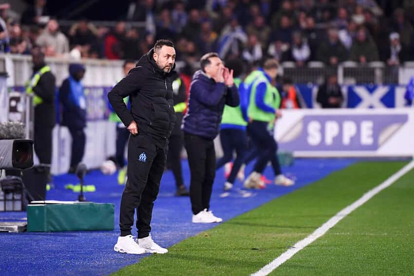 Roberto De Zerbi s'agace à l'OM.