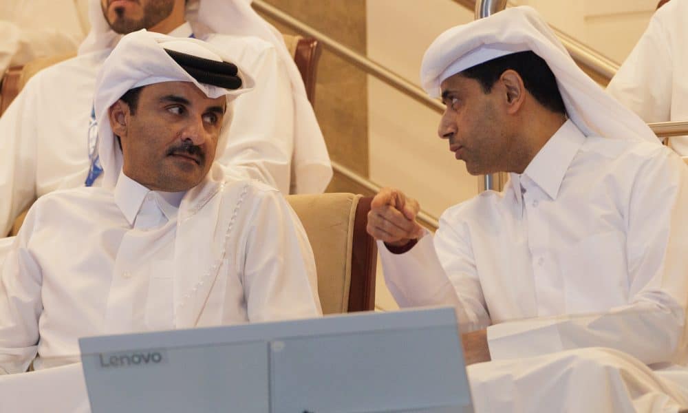 Le cheikh Al Thani et Nasser al-Khelaïfi.