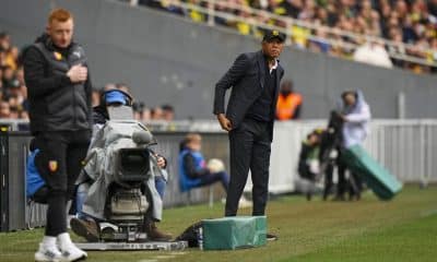 Will Still et Antoine Kombouaré lors de FC Nantes - RC Lens