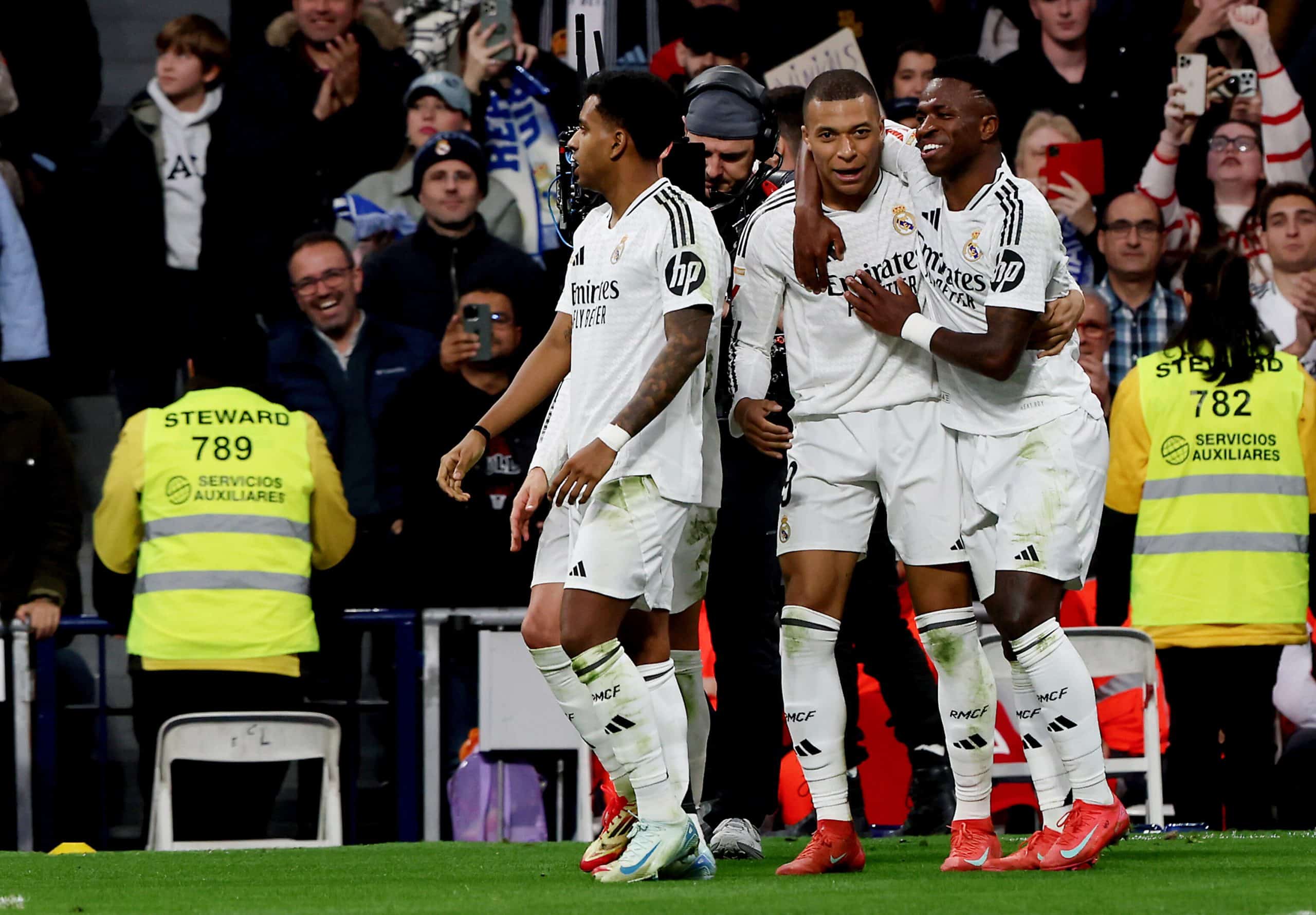 Rodrygo, Kylian Mbappé et Vinicius Junior