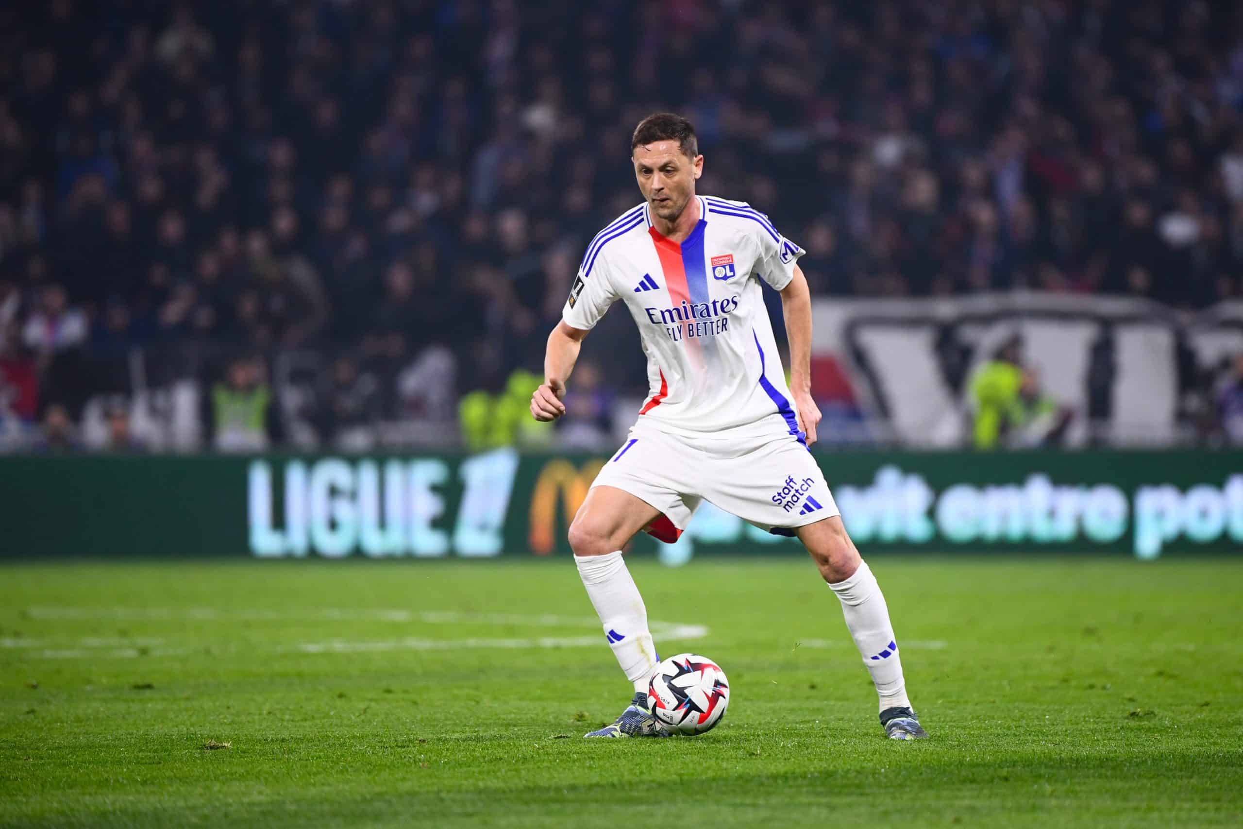 Le milieu de l'OL Nemanja Matic lors du match face au PSG.