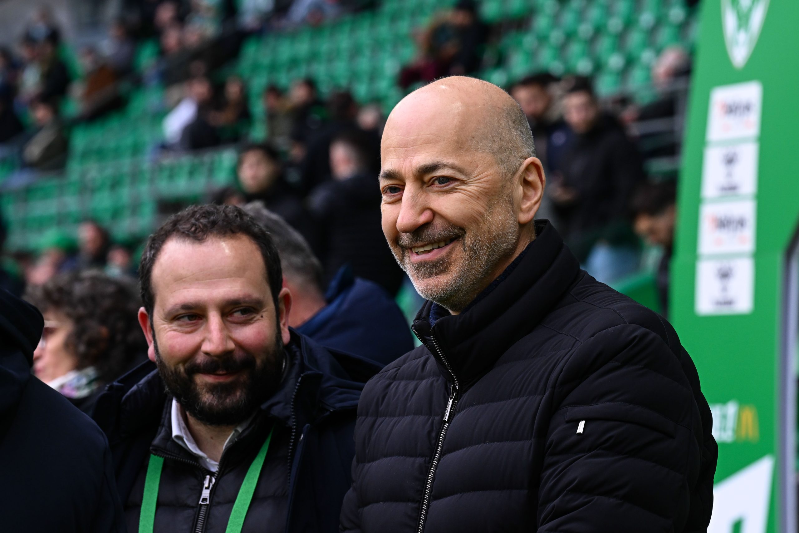 Le président de l'ASSE, Ivan Gazidis, lors d'un match à Geoffroy-Guichard.