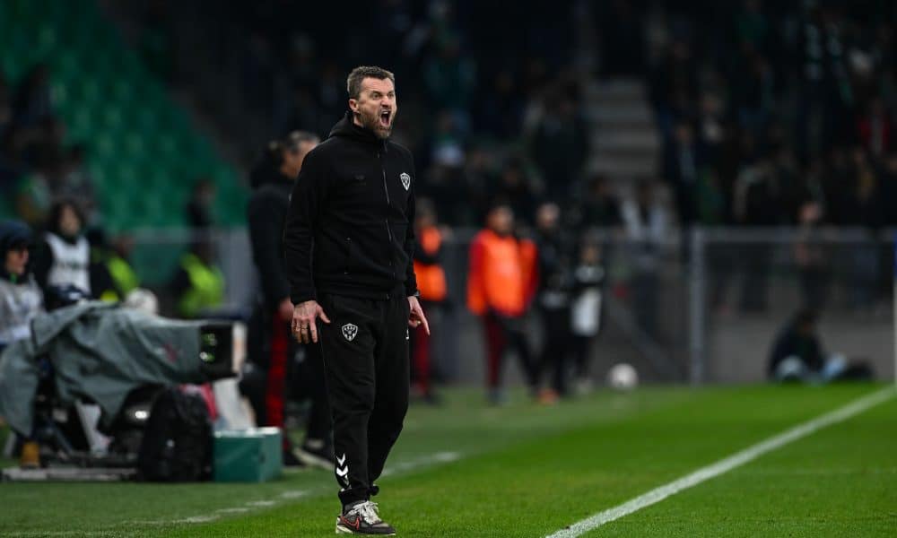 Eirik Horneland, le coach de l'ASSE, était plus énervé sur le terrain qu'aux micros.