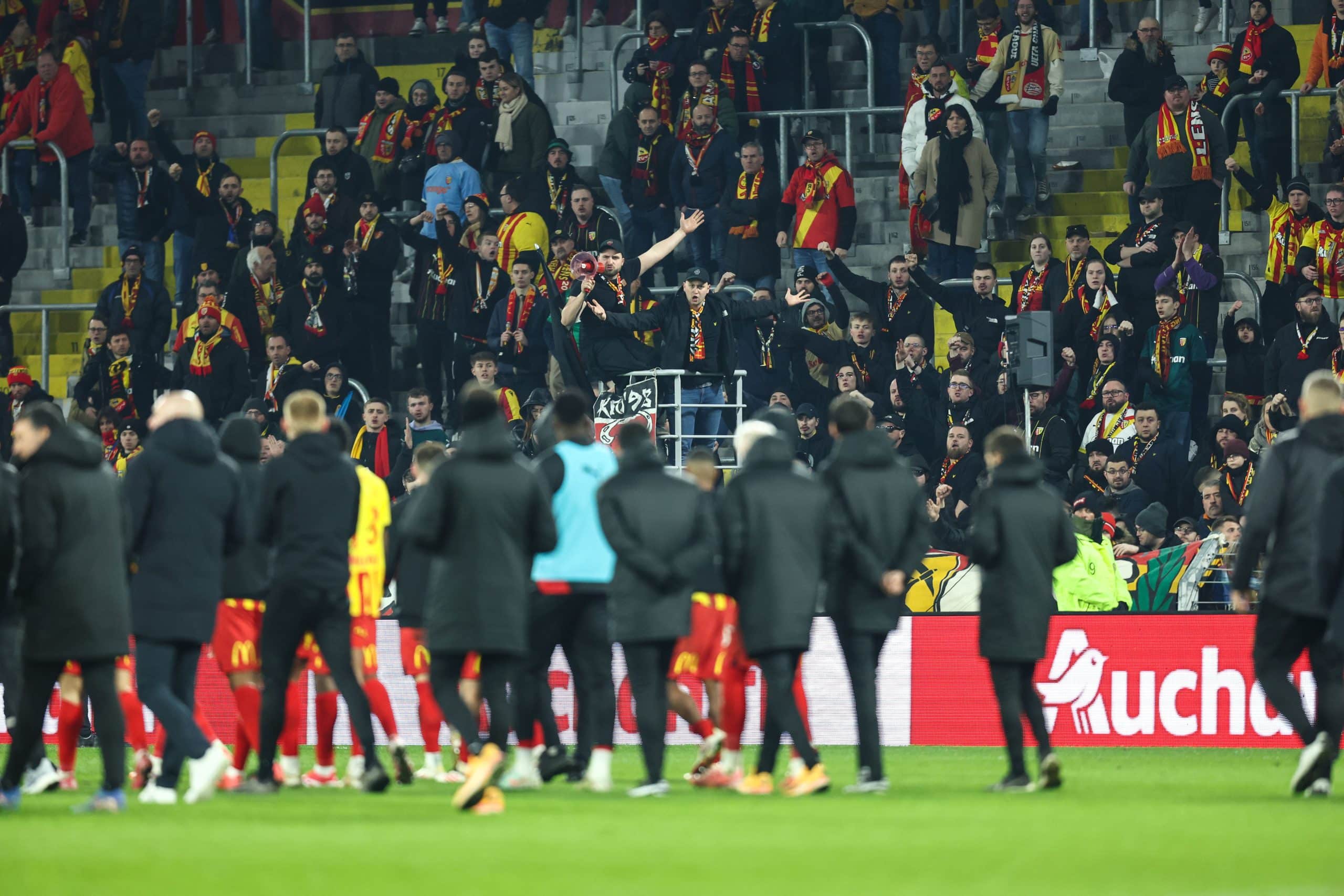 Les supporters du RC Lens étaient en colère après Le Havre.