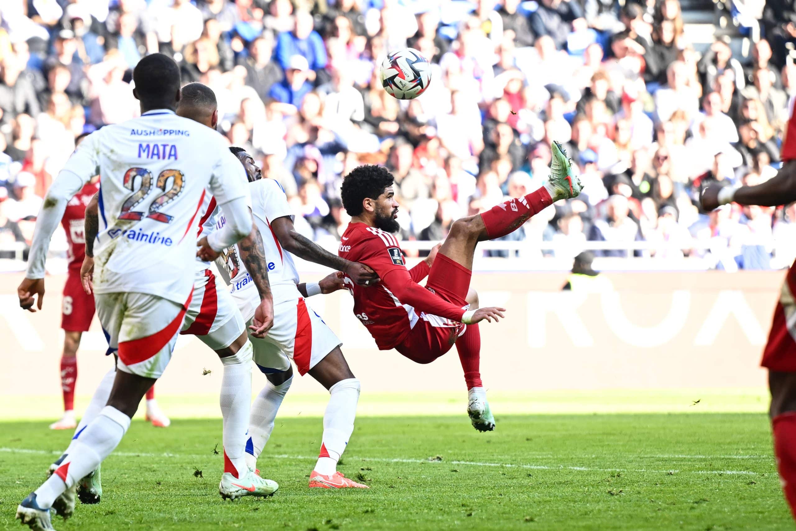 Mahdi Camara (Brest) a réalisé un bon match face à l'OL dans un climat hostile pour lui.