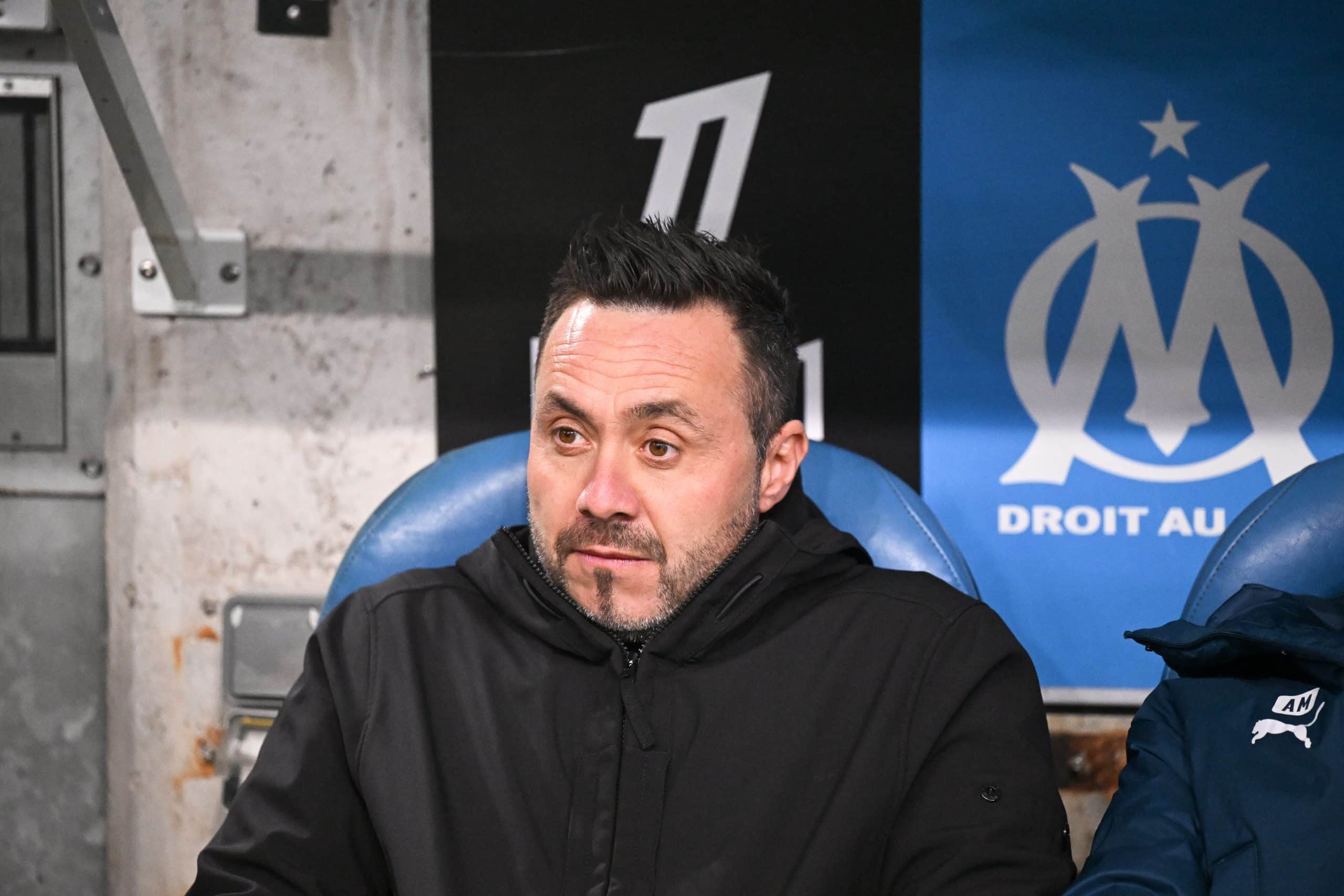 L'entraîneur de l'OM, Roberto De Zerbi.