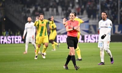 Stéphanie Frappart lors du match OM-FC Nantes.