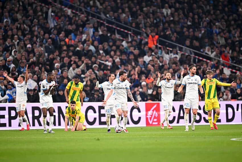 L'OM s'est imposé devant le FC Nantes.