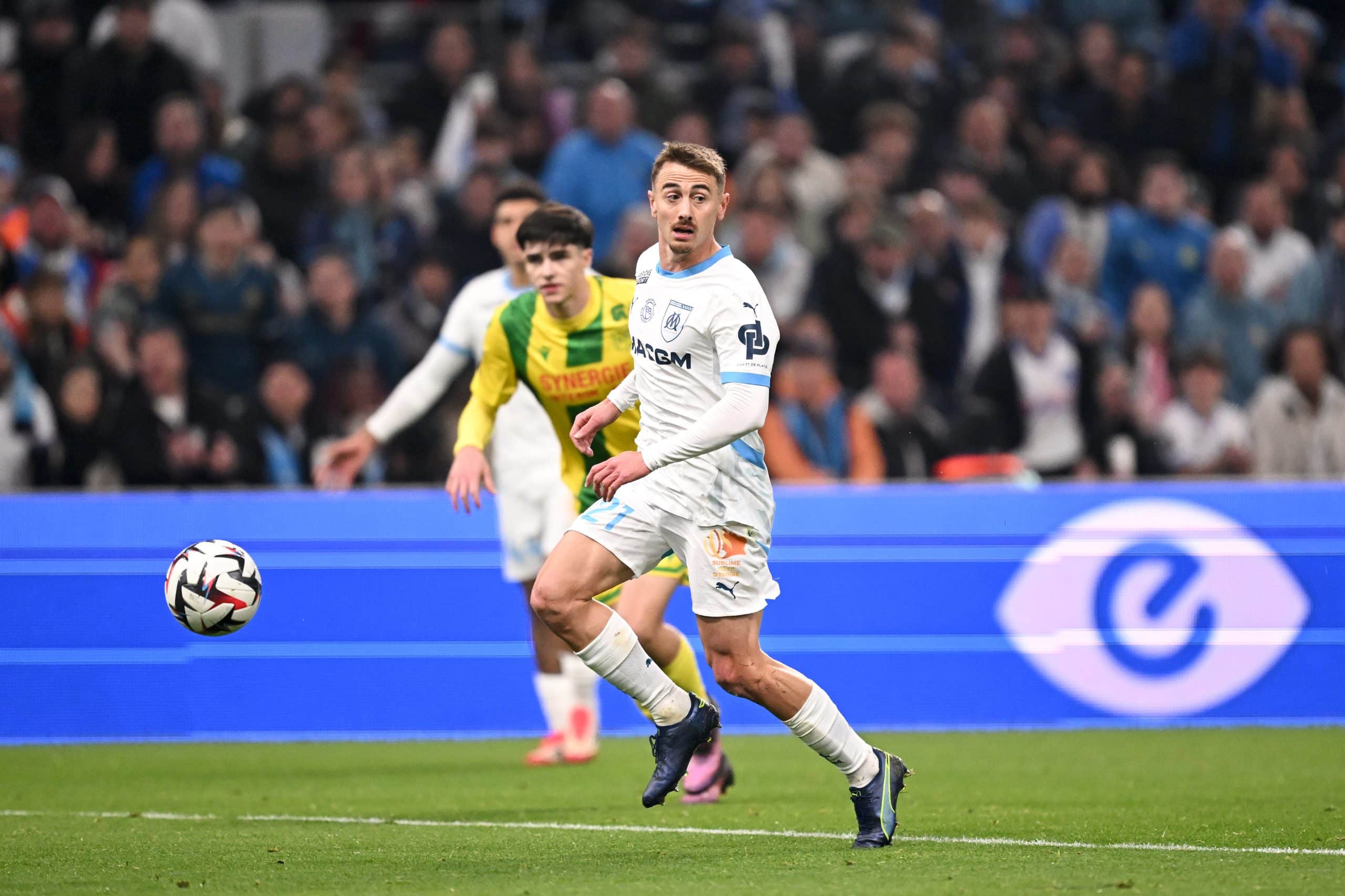 Valentin Rongier lors d'OM - FC Nantes