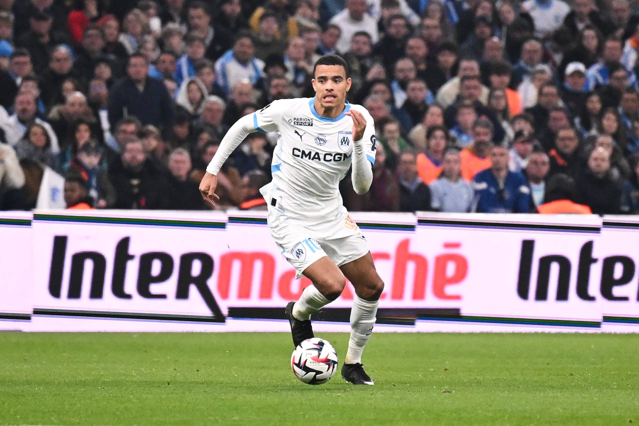 L'ailier de l'OM Mason Greenwood.