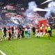 L'entrée des joueurs lors de Stade Rennais - PSG