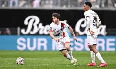 Joao Neves lors de Stade Rennais - PSG