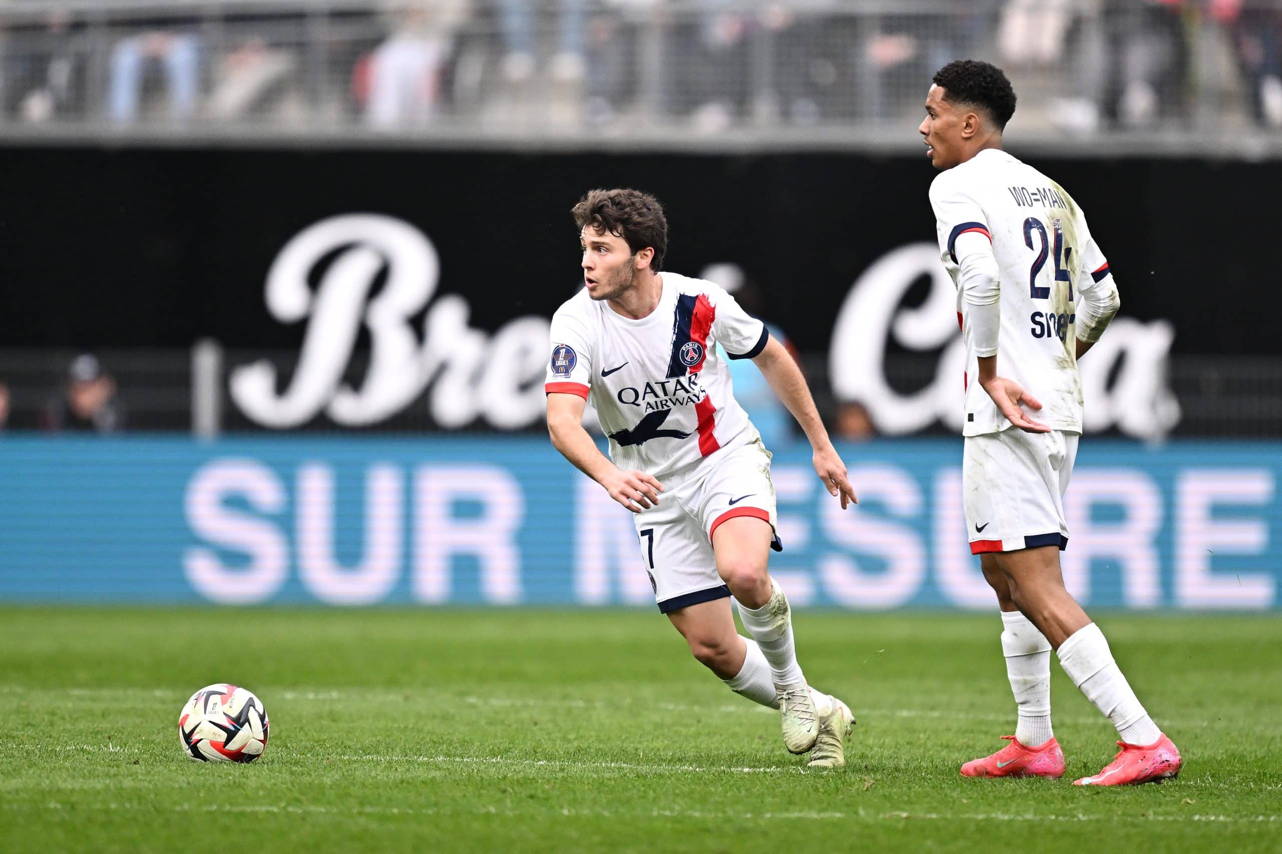 Joao Neves lors de Stade Rennais - PSG