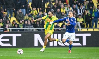 Sorba Thoams, du FC Nantes, face au RC Strasbourg.