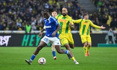 L'ailier du FC Nantes Sorba Thomas lors du match face à Strasbourg.