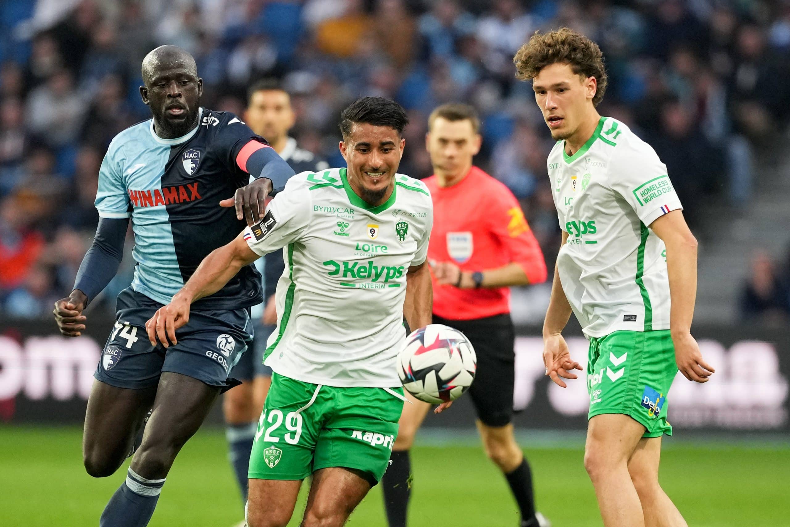 Aïmen Moueffek, le milieu de terrain de l'ASSE.