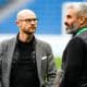 Huss Fahmy et Loïc Perrin, les dirigeants de l'ASSE.