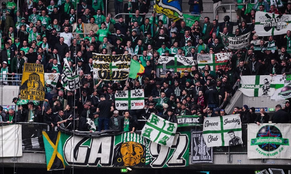 Les supporters des Verts en déplacement.