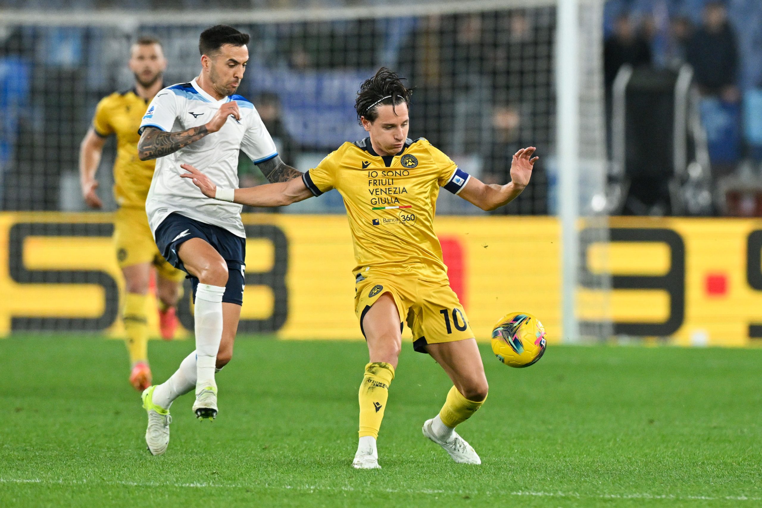 Florian Thauvin avec l'Udinese lors d'un match contre la Lazio, à Rome.