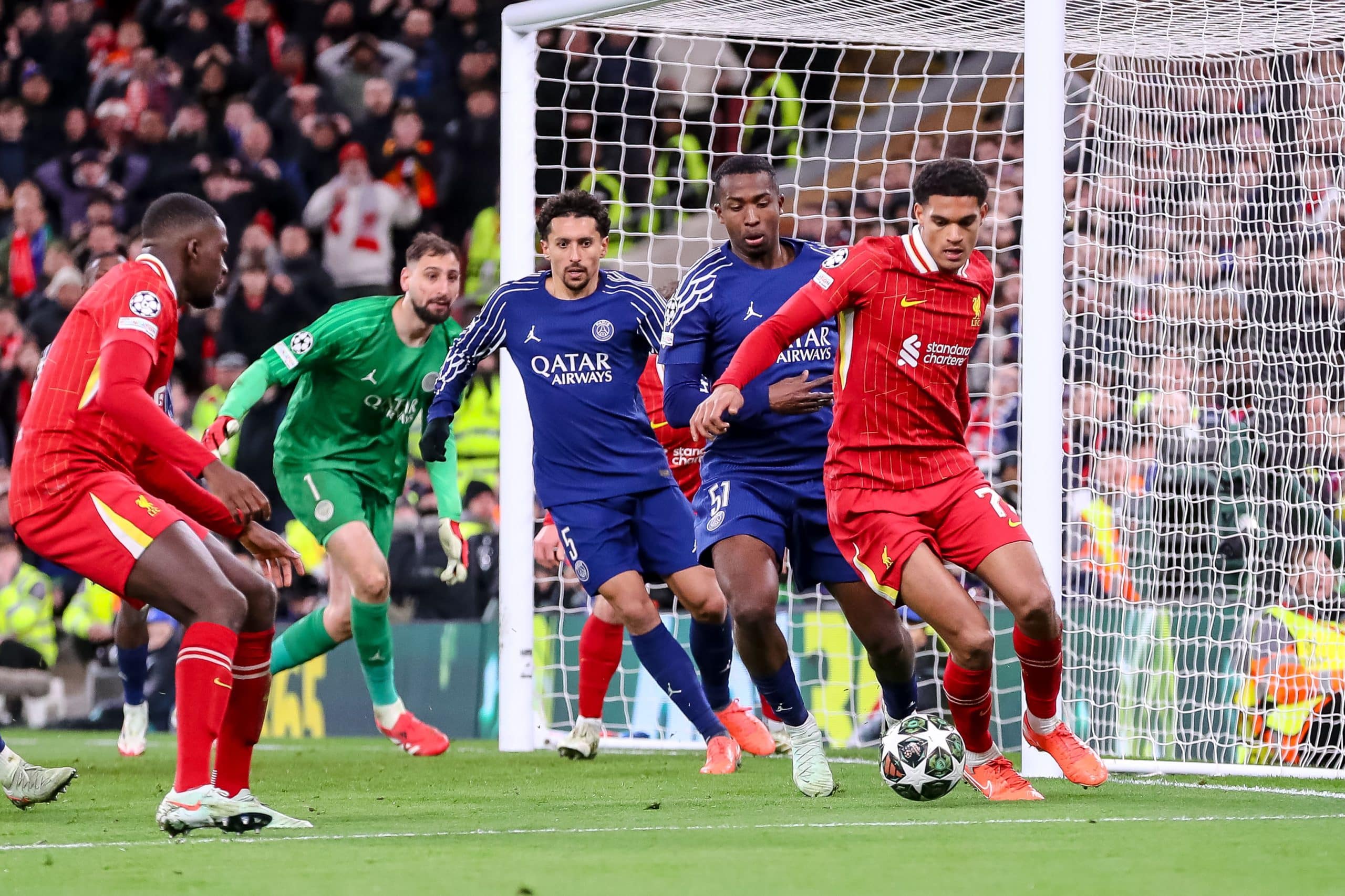Marquinhos lors de Liverpool-PSG.