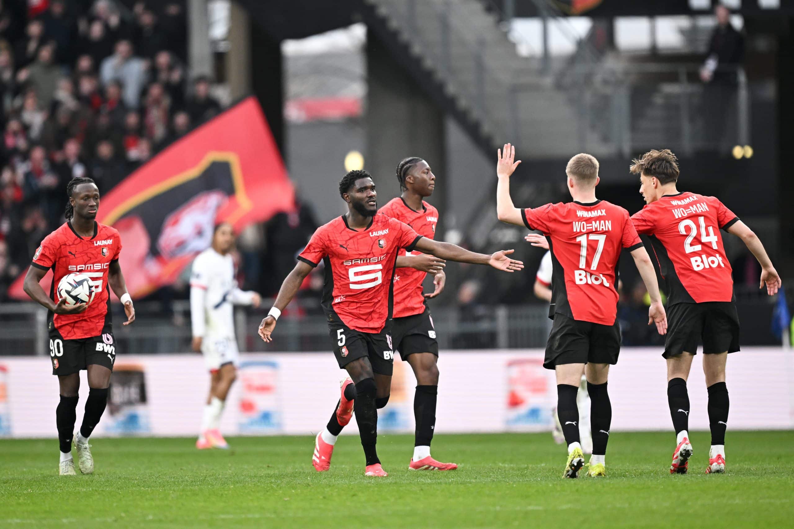 Les joueurs du Stade Rennais