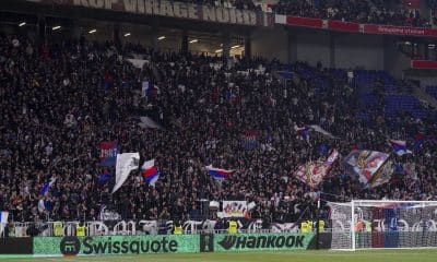 Les supporters lyonnais du Kop Virage Nord