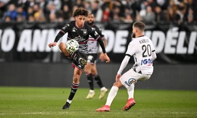 Le milieu du SM Caen Noé Lebreton lors d'un match à Amiens.