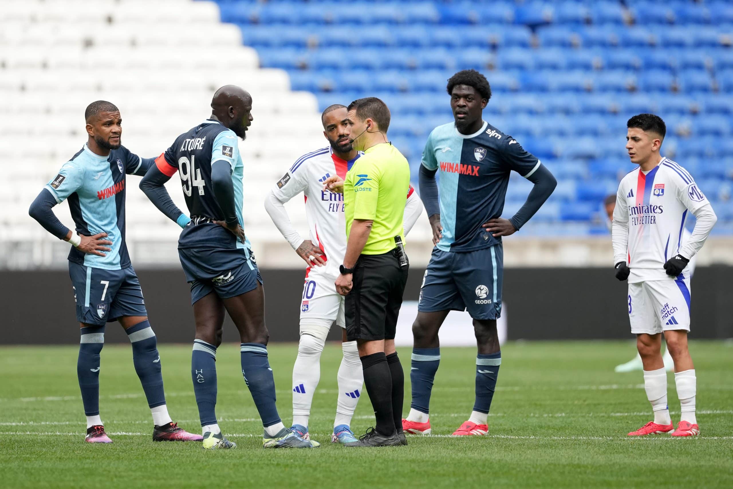 Bastien Dechepy lors du match OL - Le Havre.