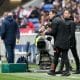 L'entraîneur adjoint de l'OL, Jorge Maciel, lors du match face au Havre.