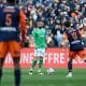 Le milieu de l'ASSE Florian Tardieu lors du match à Montpellier.