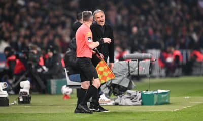 L'entraîneur du PSG, Luis Enrique, lors du match face à l'OM.