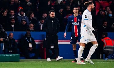 L'entraîneur de l'OM, Roberto De Zerbi, lors du match face au PSG.