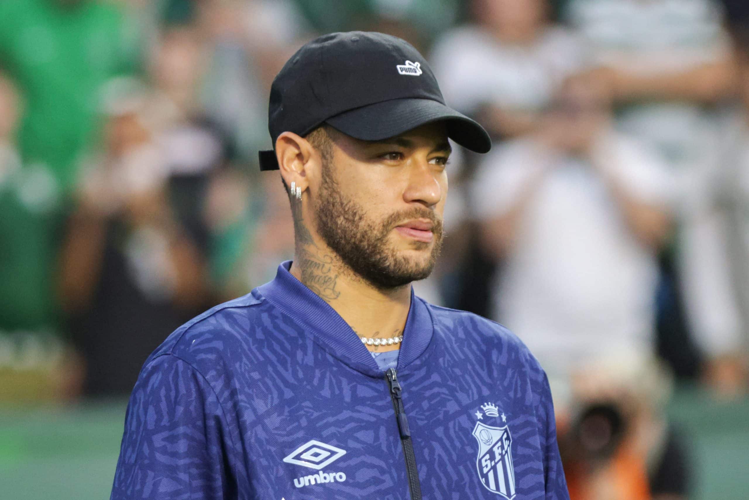 Neymar lors d'un match FC Santos.