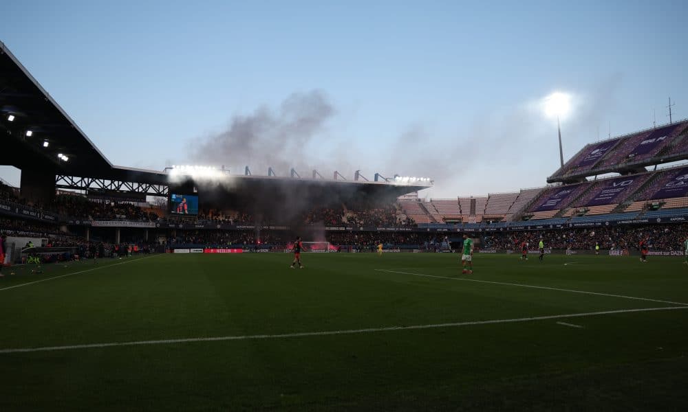 Vue de la Mosson après les incidents de Montpellier-ASSE.