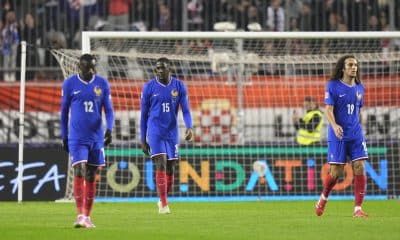 La déception des Bleus lors de Croatie - France.