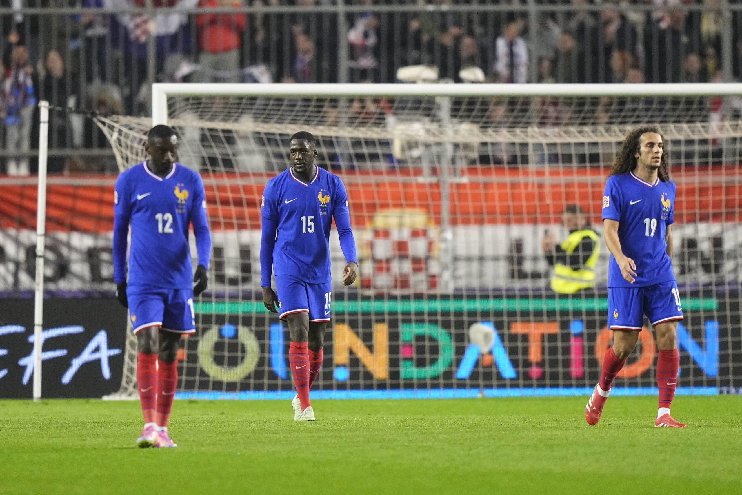 La déception des Bleus lors de Croatie - France.