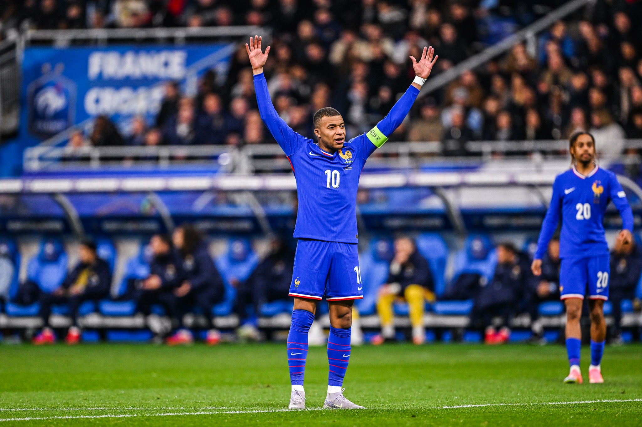 Kylian Mbappé, l'attaquant de l'équipe de France.