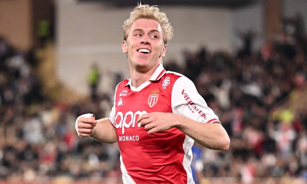 Mika Biereth, l'attaquant de l'AS Monaco.
