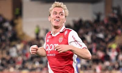 Mika Biereth, l'attaquant de l'AS Monaco.