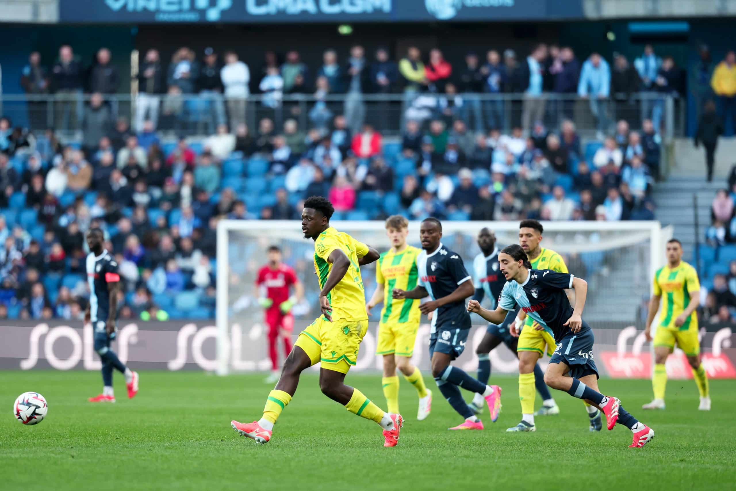 Le défenseur du FC Nantes Saïdou Sow lors du match nul face au Havre.