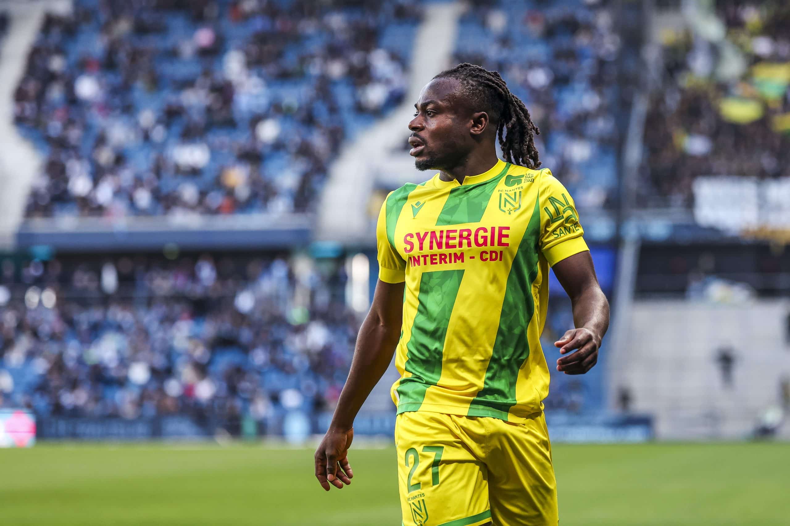 Moses Simon, l'ailier du FC Nantes.