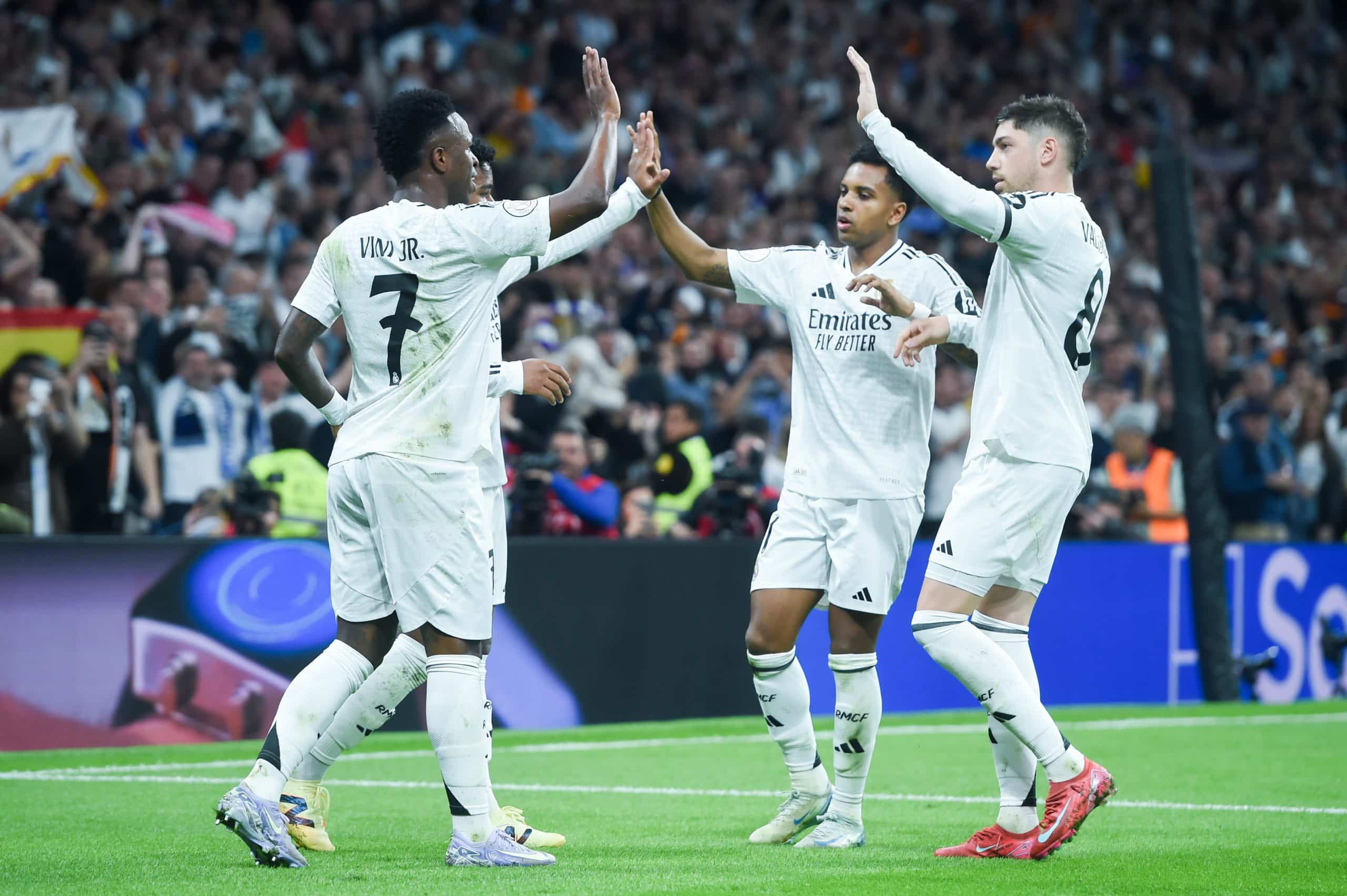 La joie des joueurs du Real Madrid.