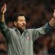 L'entraîneur de l'Atlético Madrid, Diego Simeone.