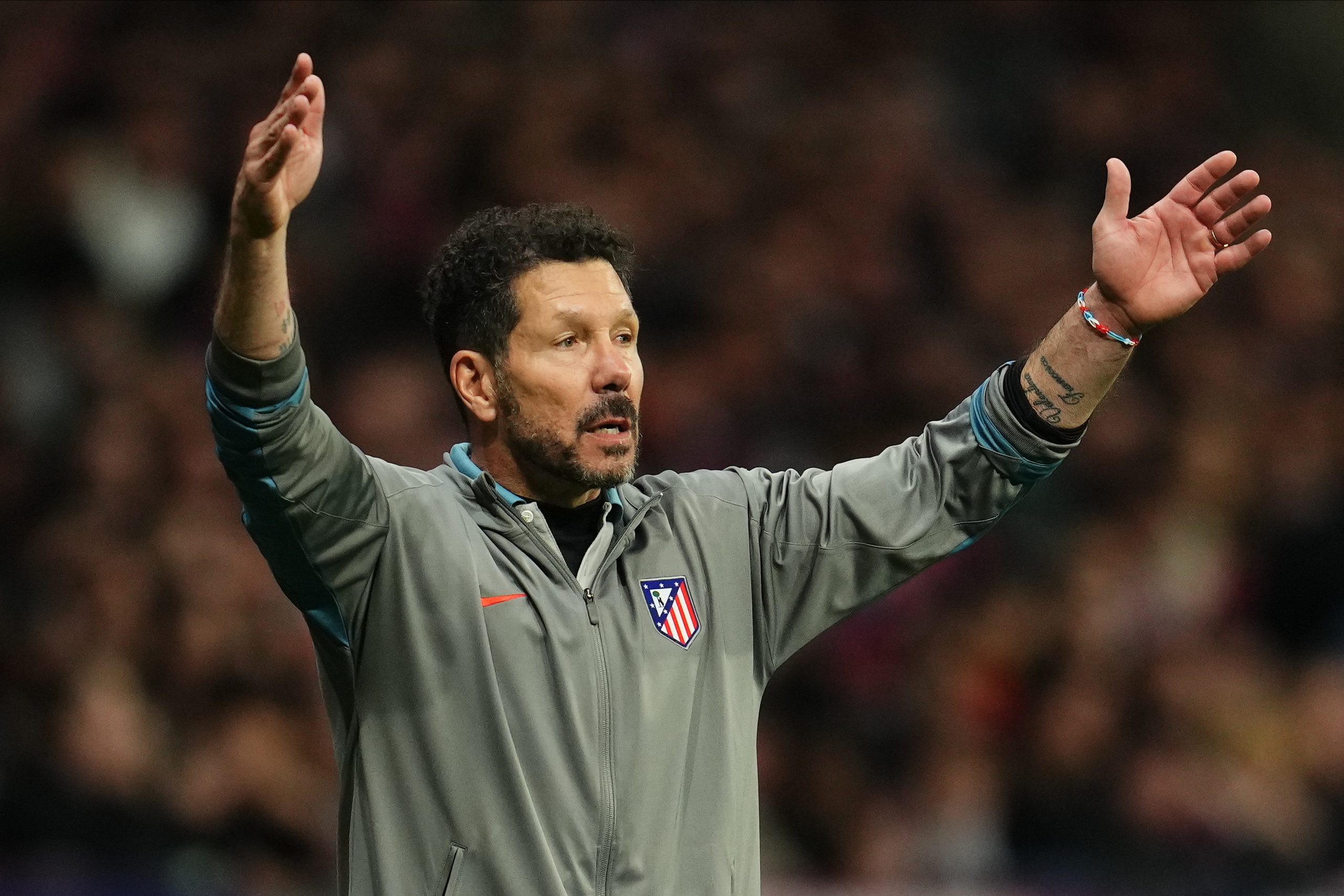L'entraîneur de l'Atlético Madrid, Diego Simeone.