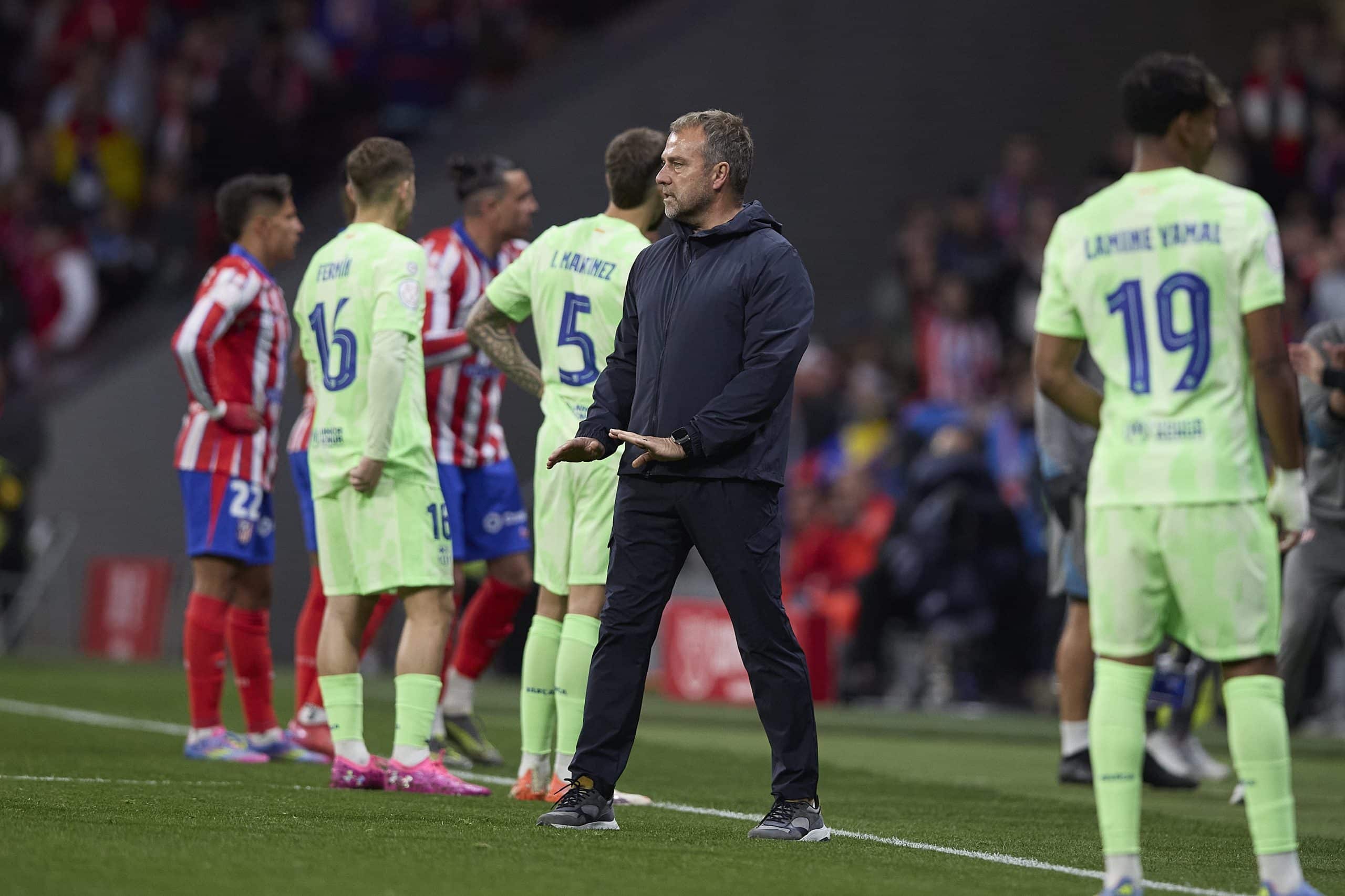 Hansi Flick tempère les ardeurs de son vestiaire au FC Barcelone.