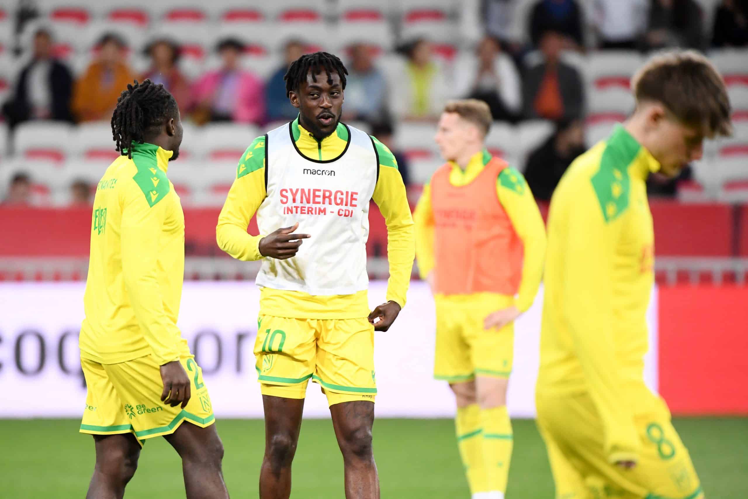 Tino Kadewere, l'ailier du FC Nantes.