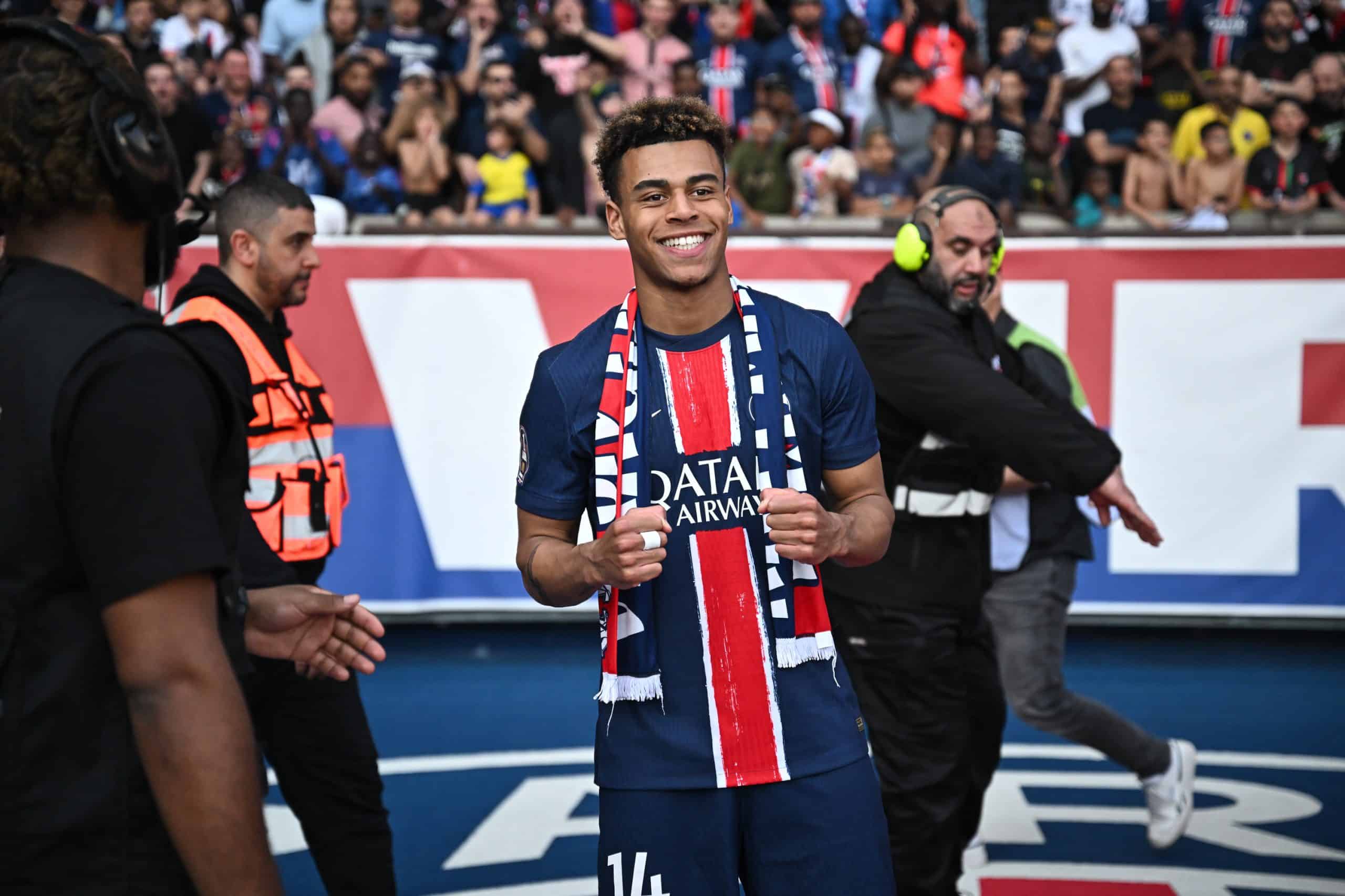 Désiré Doué, l'attaquant du PSG.